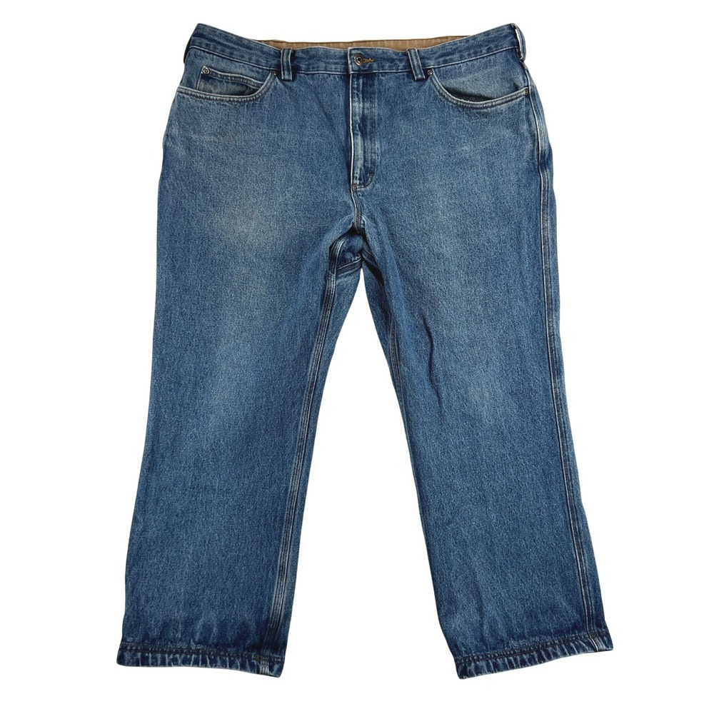 Duluth Trading Co. Denim Jeans Relaxed Fit Men 42x28 Blue Medium Wash Utility - Picture 1 of 10